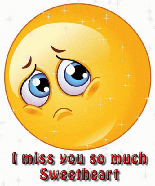 I Miss You So Much Pout Crying Teary Eyed Emoji GIF