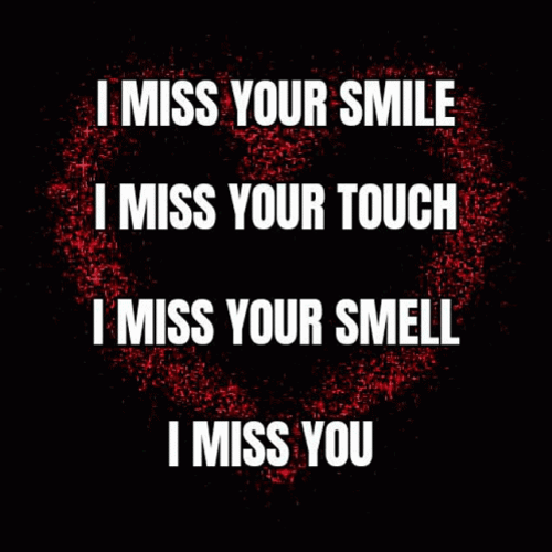 I Miss You So Much Smile Touch Smell Everything GIF