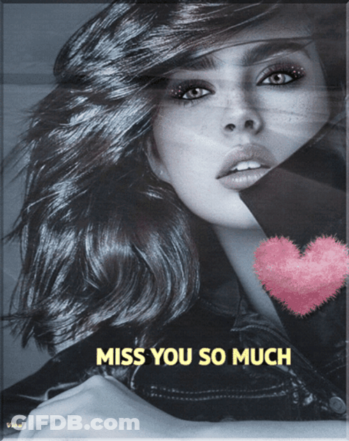 I Miss You So Much Woman Blinking Eyes  Poster GIF