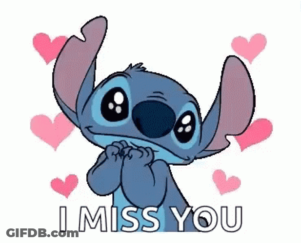 I Miss You Stitch GIF