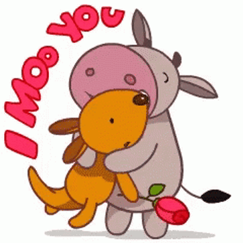 I Moo You Cow GIF