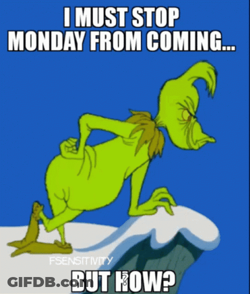 I Must Stop Monday From Coming Meme GIF