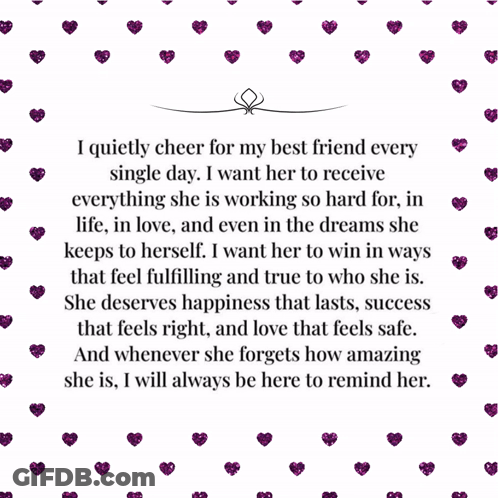 I Quietly Cheer For My Best Friend GIF