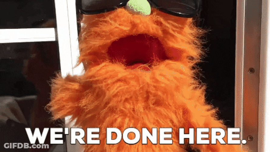 I Quit Done Here Fluffy Friends GIF