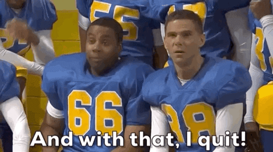 I Quit Keenan Thompson SNL Football GIF
