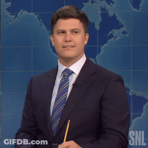 I Quit SNL Colin Jost Leave GIF