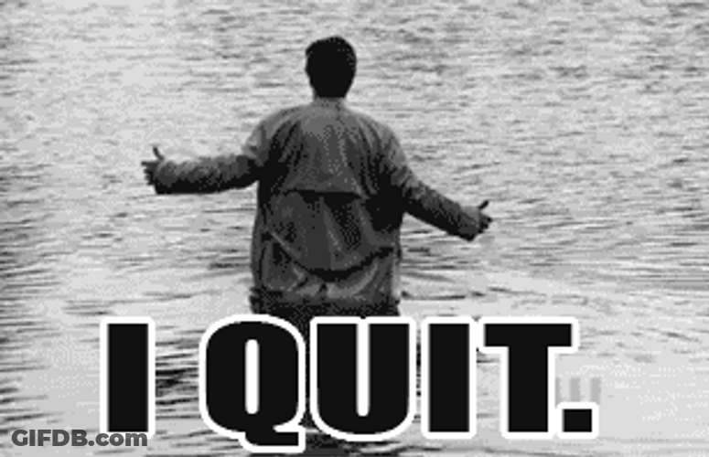 I Quit Supernatural Castiel Water Drown GIF