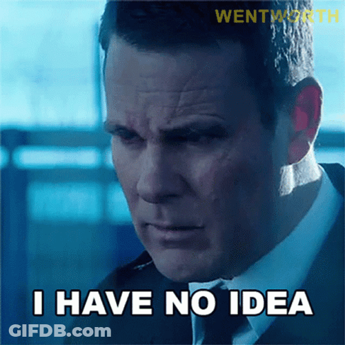 I Really Have No Idea GIF