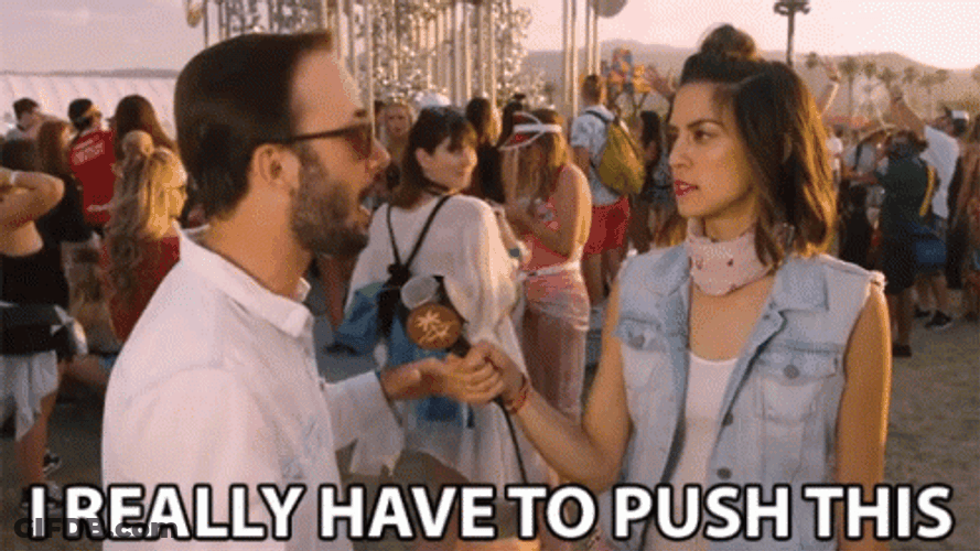 I Really Have To Push It Interview GIF