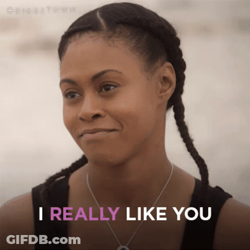 I Really Like You Black Woman GIF
