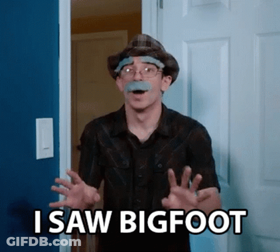 I Saw Bigfoot Meme GIF