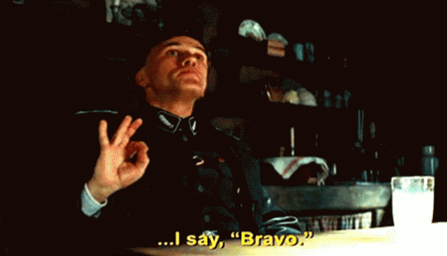 I Say Bravo Christoph Waltz GIF