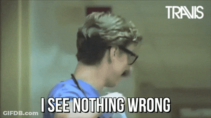 I See Nothing Wrong Concussion GIF