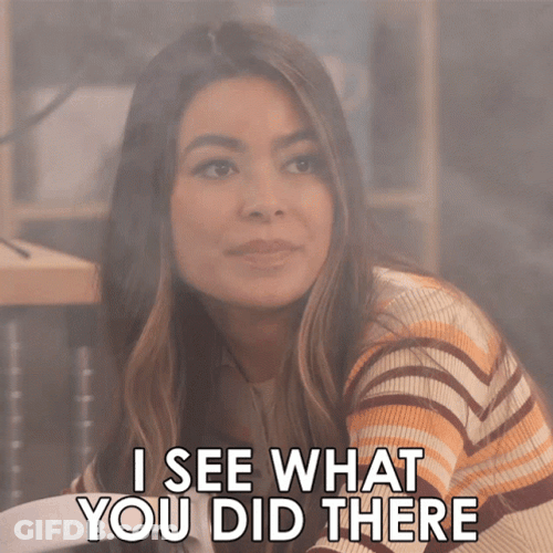 I See What You Did There Carly Shay GIF