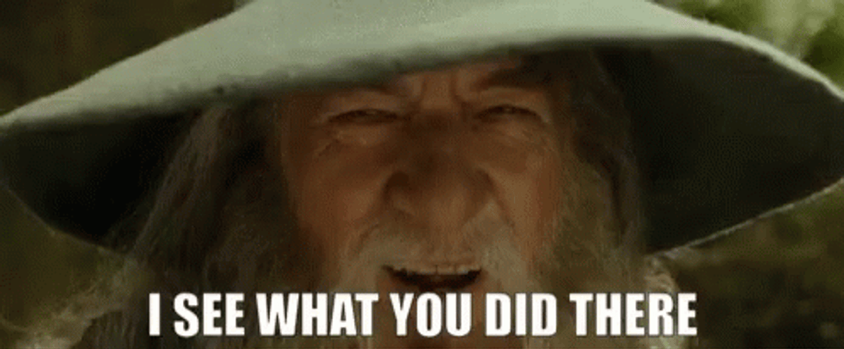 I See What You Did There Gandalf Character GIF
