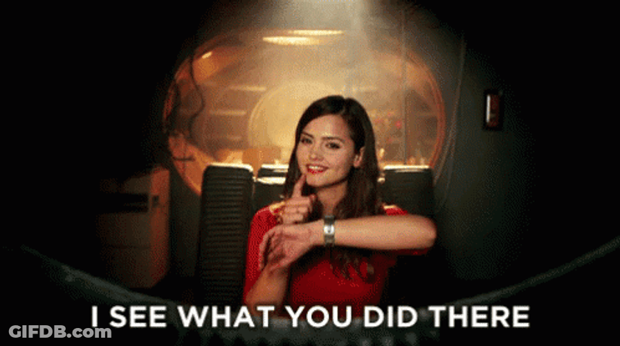 I See What You Did There Jenna Coleman GIF