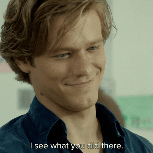 I See What You Did There Nodding Man GIF