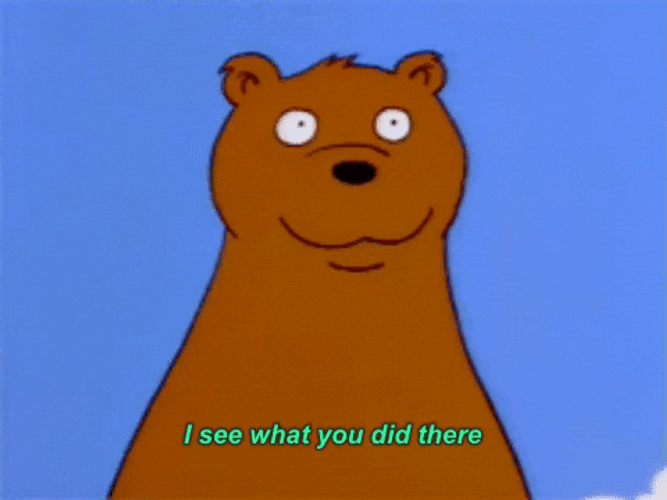 I See What You Did There Simpson Bear GIF