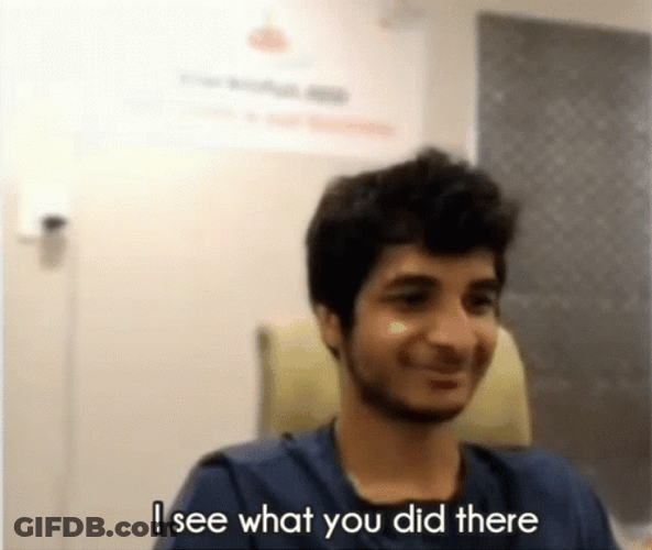 I See What You Did There Vidit Gujrathi GIF