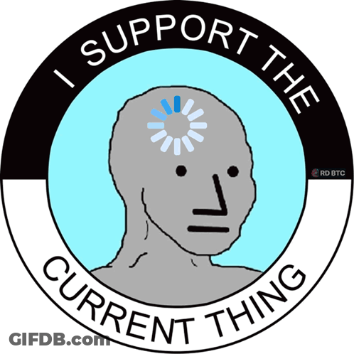 I Support The Current Thing Sticker GIF