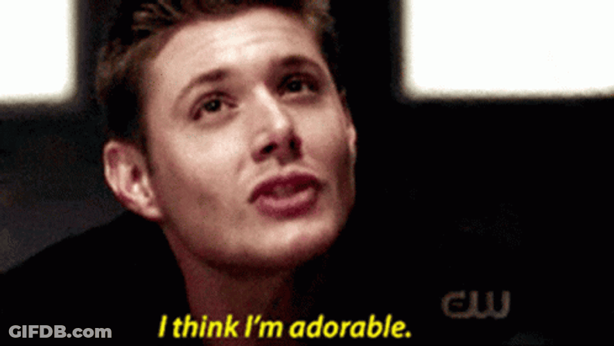 I Think Im Adorable Supernatural Dean Winchester GIF