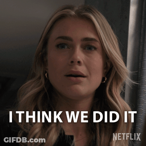 I Think We Did It Michaela Stone GIF