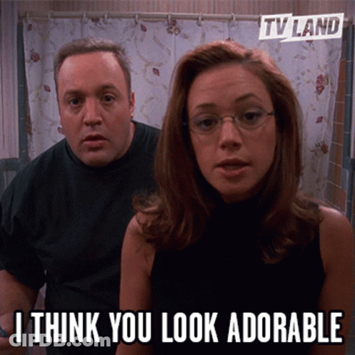 I Think You Look Adorable Man And Woman GIF
