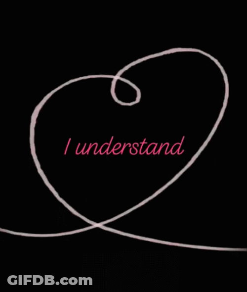 I Understand Heart Animation GIF