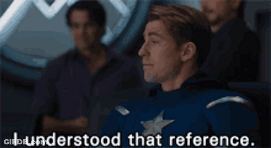 I Understood That Reference Captain America Chris Evans GIF
