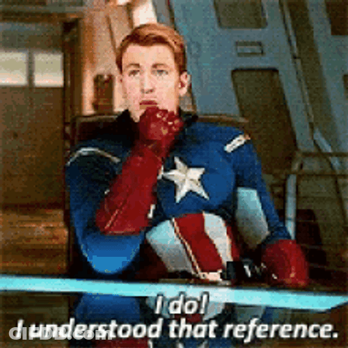I Understood That Reference Captain America Pointing Finger GIF