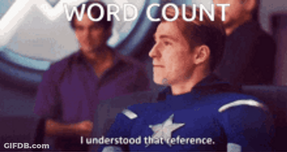 I Understood That Reference Captain America Word Count GIF