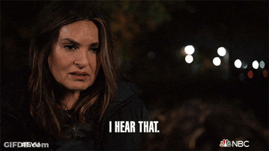 I Understood That Reference Mariska Hargitay GIF