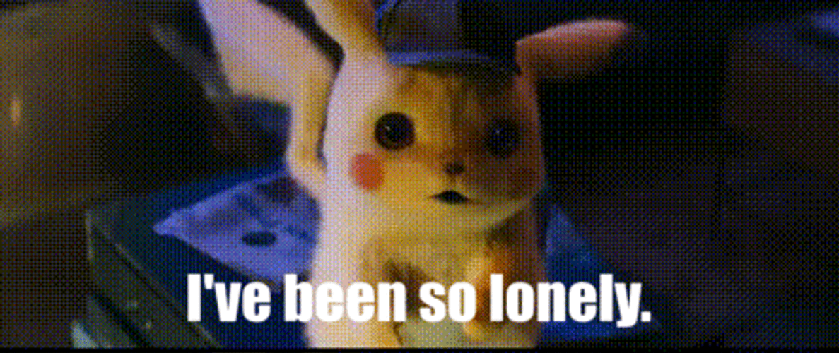 I've Been So Lonely Detective Pikachu GIF