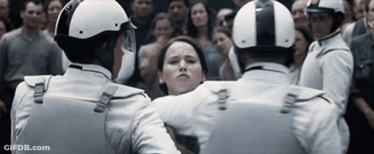 I Volunteer As Tribute Hunger Games Jennifer Lawrence GIF