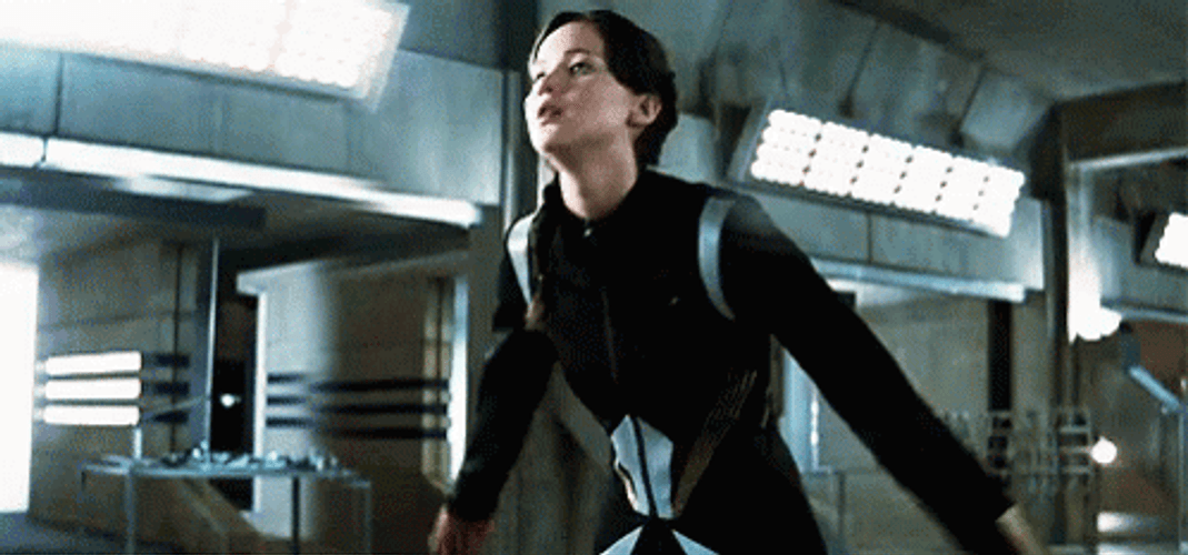 I Volunteer As Tribute Katniss Everdeen Bow GIF