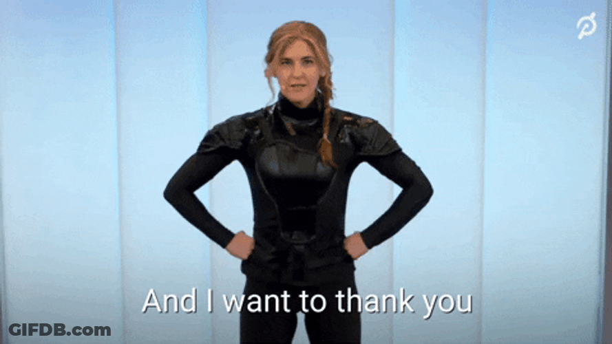 I Volunteer As Tribute Katniss Everdeen Cosplay Meme GIF