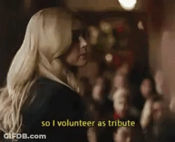 I Volunteer As Tribute Lizzie Saltzman Vampire Diaries GIF