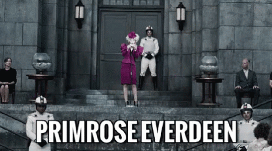 I Volunteer As Tribute Primrose Everdeen GIF