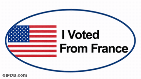 I Voted From Abroad Sticker GIF