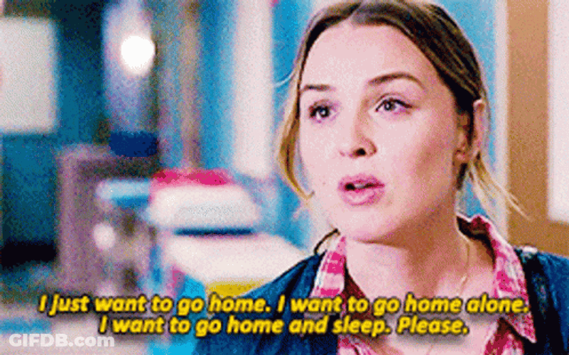 I Wanna Go Home Alone GIF