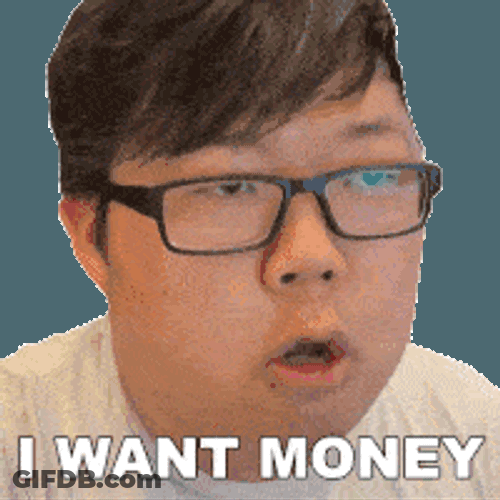 I Want Money Sungwon Cho Sticker GIF