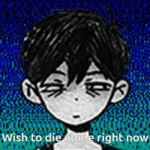 I Want To Die Depressing Moving Design GIF