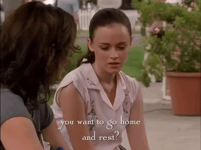 I Want To Go Home Gilmore Girls GIF