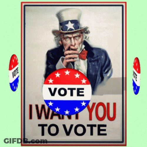 I Want You To Vote Uncle Sam GIF