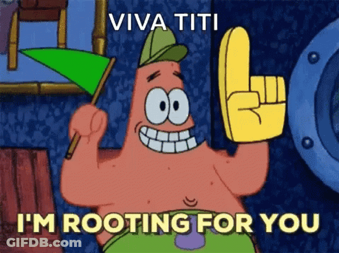 I Was Rooting For You Patrick Star Celebrate GIF