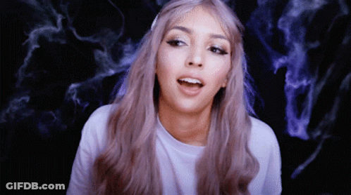 I Wear Purple For Domestic Violence Awareness Poster With Heart And Butterfly GIF