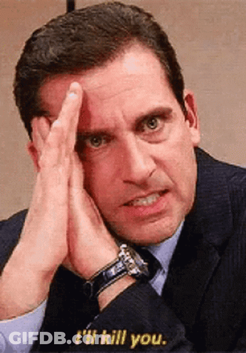 I Will Kill You The Office Michael Scott GIF