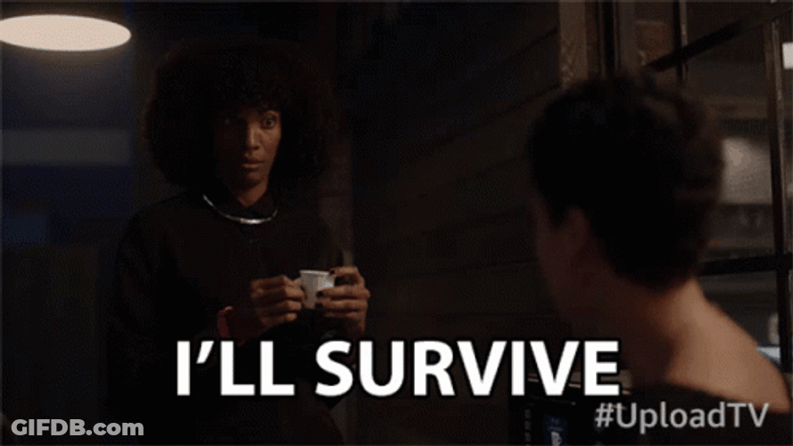 I Will Survive Woman Holding A Mug GIF