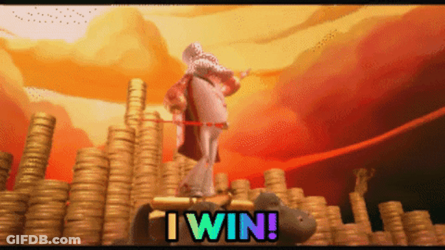 I Win Ian Mckellen Animal Crackers GIF