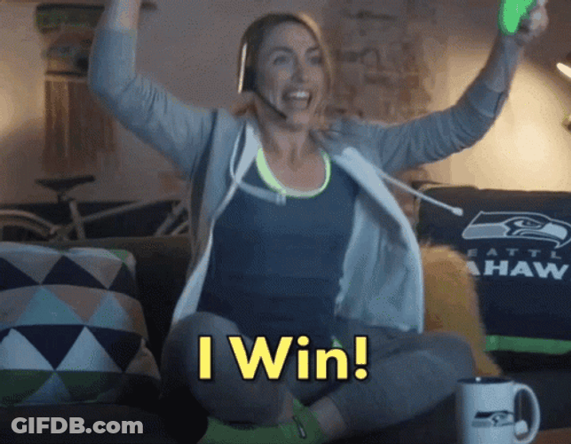 I Win Katie Michels Celebrating GIF